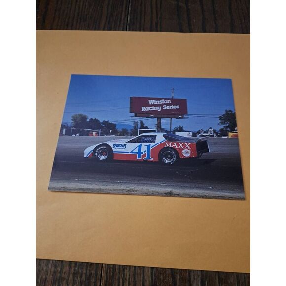 Vintage 1990 NASCAR Sheri Bown Driver Card #41 Speedcraft Auto Max 5x7 Camaro - Picture 1 of 2